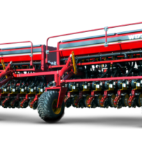 Sembradora de grano fino W1770 Serie IV Super Walter – conjunto doble con bastidor rojo y discos de siembra air drill