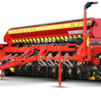 Sembradora de grano grueso W4500 Super Walter – unidad individual con bastidor rojo para siembra directa de maíz y soja